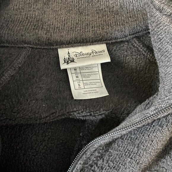 Disney Parks Men's Grey 1/4 Zip Pilled Pullover Sweater Small Walt Disney World - Picture 8 of 8